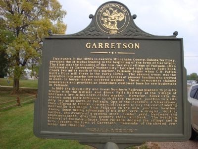 Garretson Marker (Side One) image. Click for full size.