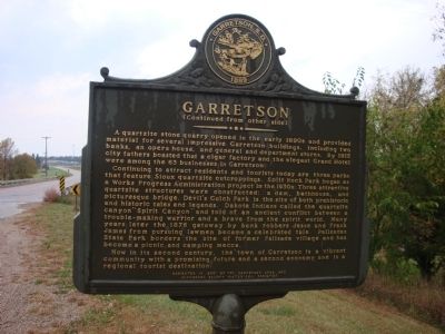 Garretson Marker (Side 2) image. Click for full size.