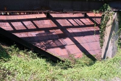 One of the stock bins under the Stock Trestle.. Click for full size. One of the stock bins under the Stock Trestle. image. Click for full size.