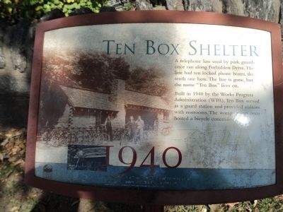Ten Box Shelter Marker image. Click for full size.