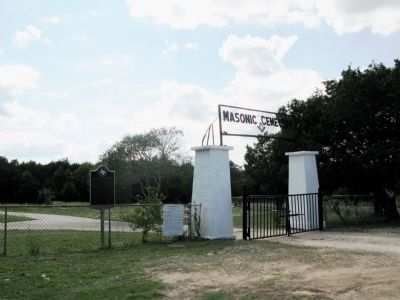 Boggy Creek Masonic Cemetery Marker. Click for full size. Boggy Creek Masonic Cemetery Marker image. Click for full size.