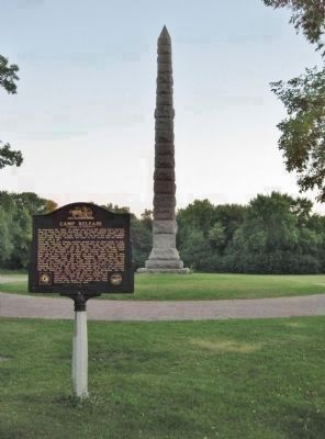 Marker and Camp Release State Monument image. Click for full size.