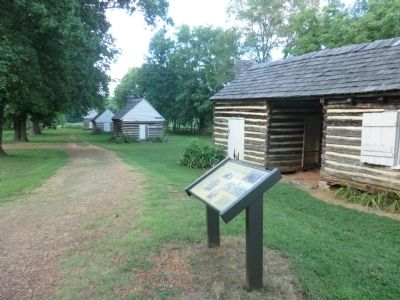 Slave Cabins Marker. Click for full size. Slave Cabins Marker image. Click for full size.