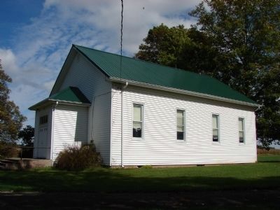 First Church Built in Parke County 1828 Marker image. Click for full size.