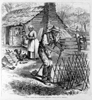 A spring scene near Richmond, Virginia. <i>Harper's Weekly</i>. Click for full size. A spring scene near Richmond, Virginia. <i>Harper's Weekly</i> image. Click for full size.