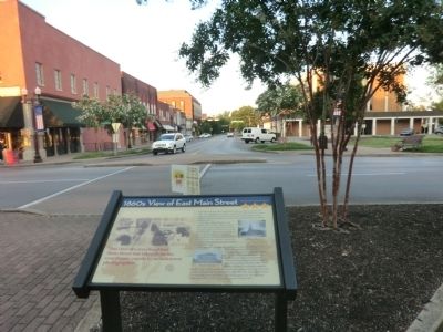 1860s View of East Main Street Marker. Click for full size. 1860s View of East Main Street Marker image. Click for full size.