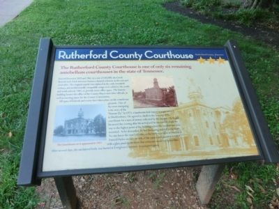 Rutherford County Courthouse Marker image. Click for full size.