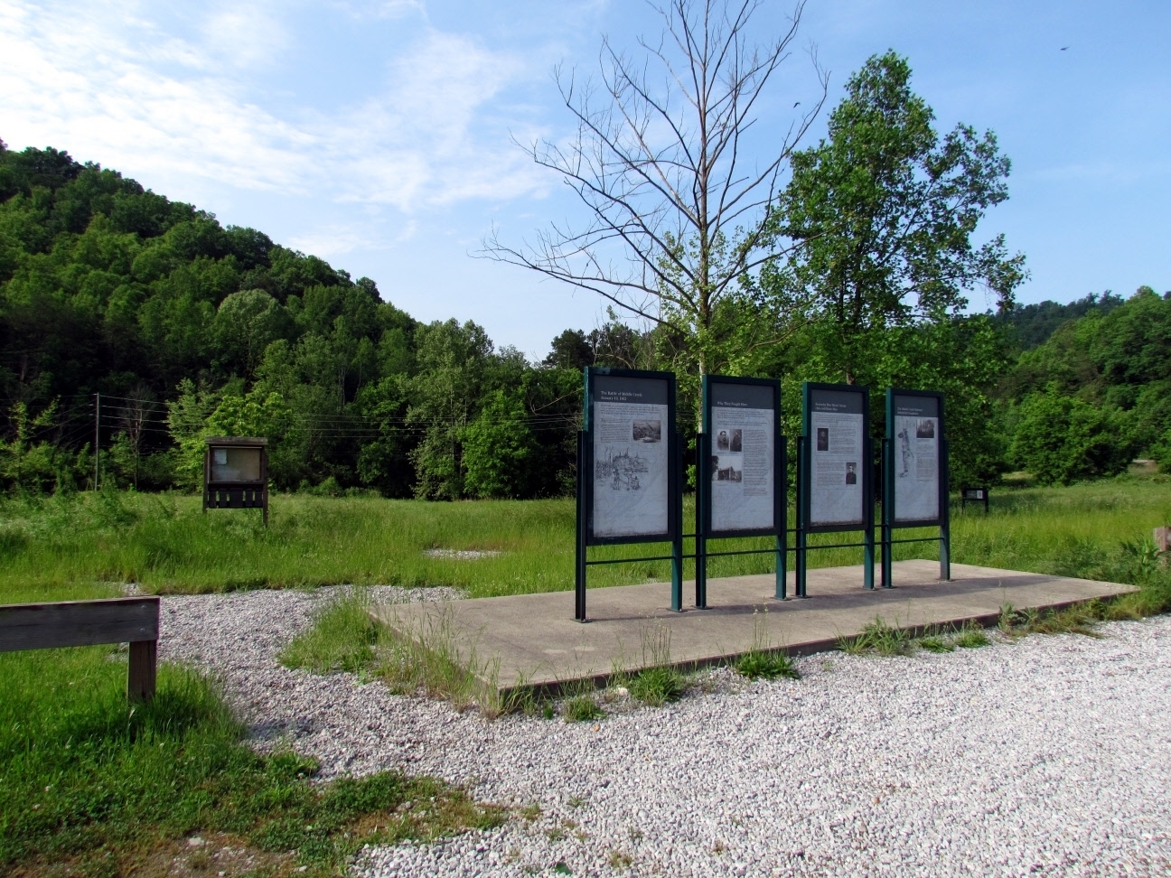 Middle Creek Battlefield Interpretive Signs