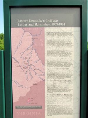 Eastern Kentucky's Civil War Battles and Skirmishes, 1863-1864 Marker image. Click for full size.