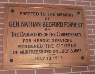 Gen. Nathan Bedford Forrest Memorial. Click for full size. Gen. Nathan Bedford Forrest Memorial image. Click for full size.