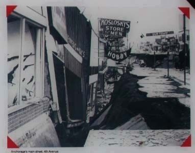 The Earth Did Quake Marker inset - Anchorage's main street, 4th Avenue. Click for full size. The Earth Did Quake Marker inset - Anchorage's main street, 4th Avenue image. Click for full size.