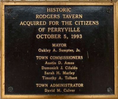 Rodgers Tavern Acquired for the Citizens of Perryville<br>October 5, 1993 image. Click for full size.