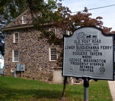 Old Post Road: Lower Susquehanna Ferry Marker. Click for full size. Old Post Road: Lower Susquehanna Ferry Marker image. Click for full size.