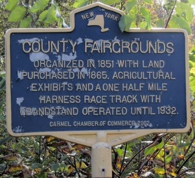 County Fairgrounds Marker image. Click for full size.