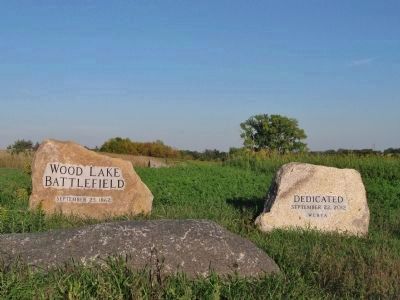 Nearby Wood Lake Battlefield. Click for full size. Nearby Wood Lake Battlefield image. Click for full size.