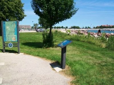 The Racine Harbor Marker. Click for full size. The Racine Harbor Marker image. Click for full size.