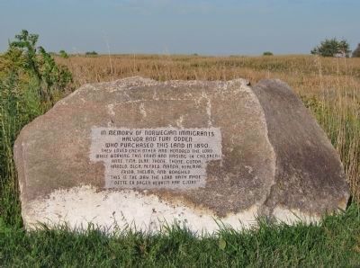 Boulder at Wood Lake Battlefield. Click for full size. Boulder at Wood Lake Battlefield image. Click for full size.