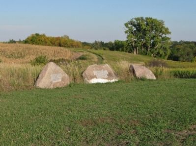 Boulders at Wood Lake Battlefield image. Click for full size.