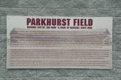 Parkhurst Field Marker image. Click for full size.