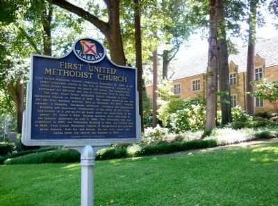 First United Methodist Church marker. Click for full size. First United Methodist Church marker image. Click for full size.