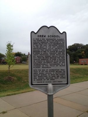 Drew School Marker. Click for full size. Drew School Marker image. Click for full size.
