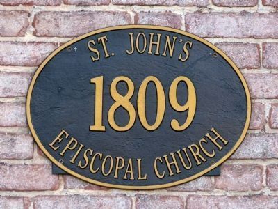 St. John's Episcopal Church 1809 image. Click for full size.
