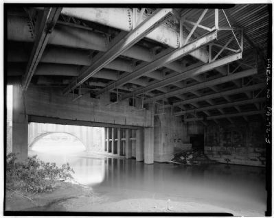 Dunlap's Creek Bridge From Below, 1983 image. Click for full size.