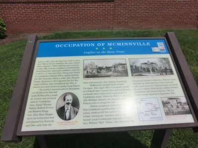 Occupation of McMinnville Marker. Click for full size. Occupation of McMinnville Marker image. Click for full size.
