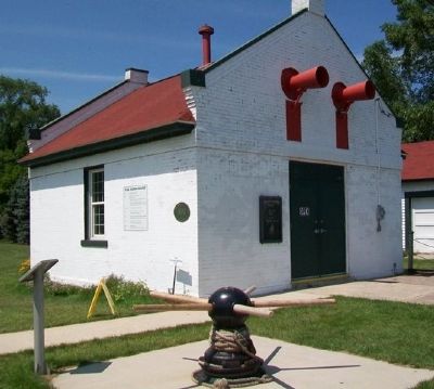 Fog Horn House and Marker. Click for full size. Fog Horn House and Marker image. Click for full size.
