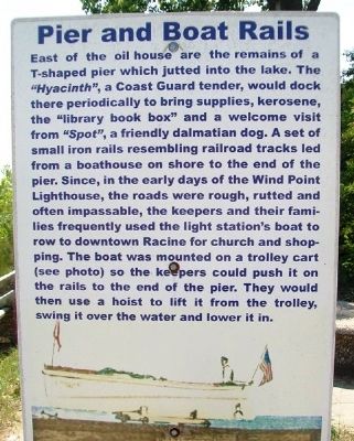 Pier and Boat Rails Marker. Click for full size. Pier and Boat Rails Marker image. Click for full size.