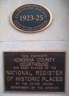 Kenosha County Courthouse Markers image. Click for full size.