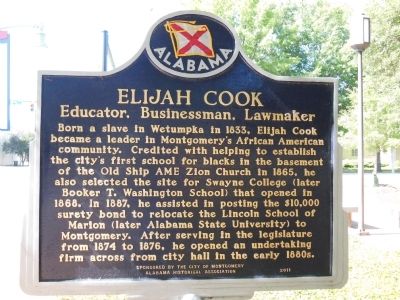 Elijah Cook Marker image. Click for full size.