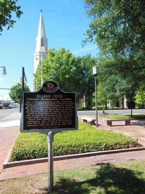 Elijah Cook marker. Click for full size. Elijah Cook marker image. Click for full size.