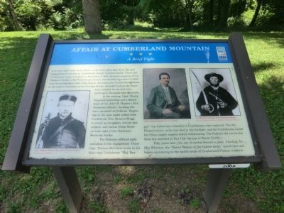 Affair at Cumberland Mountain Marker. Click for full size. Affair at Cumberland Mountain Marker image. Click for full size.