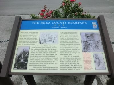 The Rhea County Spartans Marker. Click for full size. The Rhea County Spartans Marker image. Click for full size.