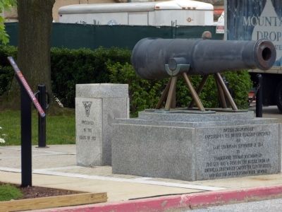 HMS <i>Confiance</i> Cannon Marker. Click for full size. HMS <i>Confiance</i> Cannon Marker image. Click for full size.
