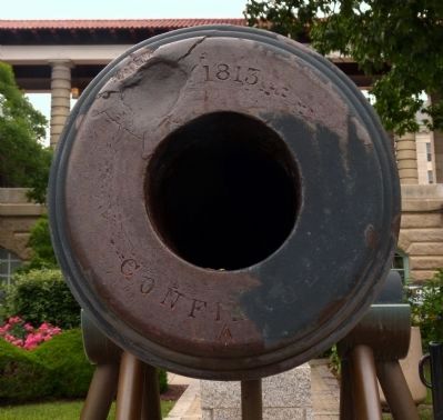 Dented Muzzle of the <i>Confiance</i> Cannon image. Click for full size.