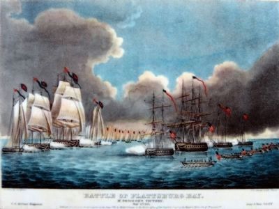 Battle of Plattsburg Bay<br>Macdonough's Victory image. Click for full size.