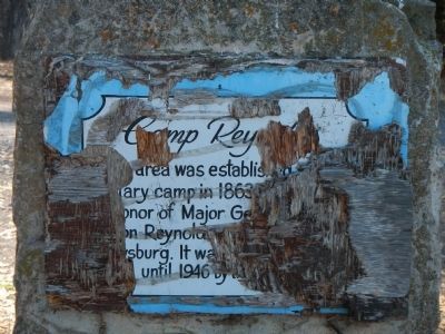 Old Camp Reynolds Marker. Click for full size. Old Camp Reynolds Marker image. Click for full size.