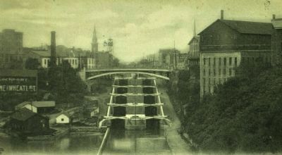 The Lockport Locks (1905) image. Click for full size.