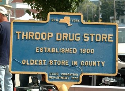 Throop Drug Store Marker image. Click for full size.