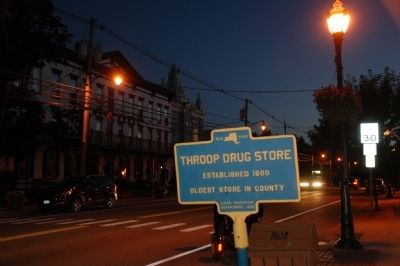 Throop Drug Store Marker image. Click for full size.