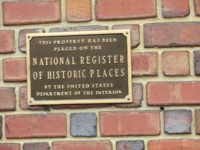 National Register of Historic Places plaque image. Click for full size.