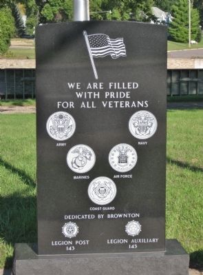 Brownton Veterans Memorial. Click for full size. Brownton Veterans Memorial image. Click for full size.