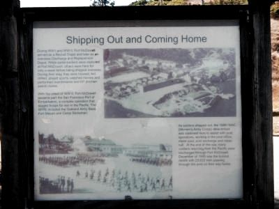 Shipping Out and Coming Home Marker image. Click for full size.