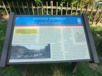 Raccoon Mountain Marker image. Click for full size.
