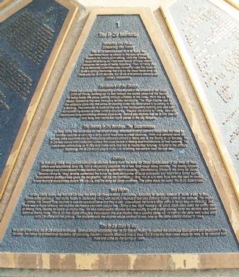 The B-29 Memorial Panel 1 Marker image. Click for full size.