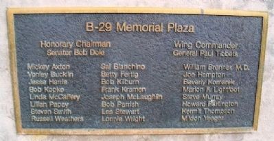 The B-29 Memorial Committee Marker image. Click for full size.
