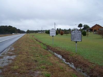 Dred Scott And The Blow Family Marker looking west along US 58 image. Click for full size.