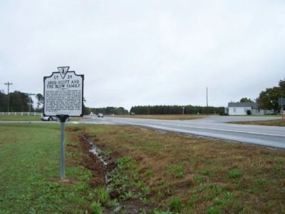 Dred Scott And The Blow Family Marker , near Buckhorn Quarter Road looking eastward image. Click for full size.